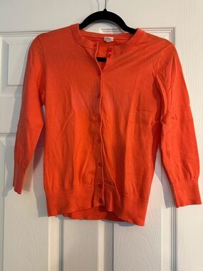 J. Crew Women's Muted Orange Cardigan Size Small